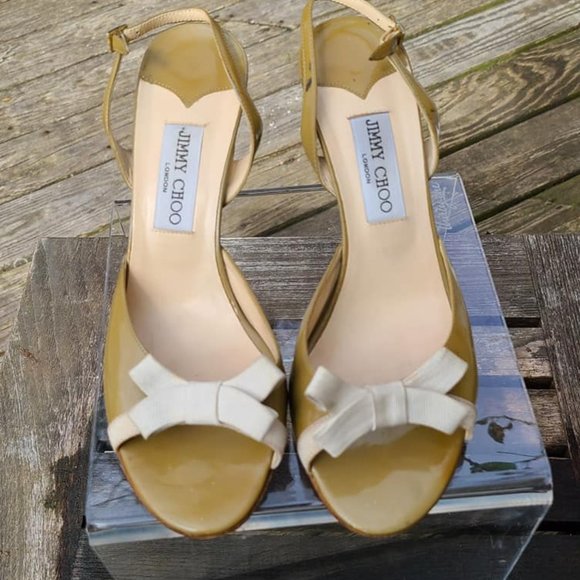 Jimmy Choo Slingback Peep Toe - Picture 1 of 11